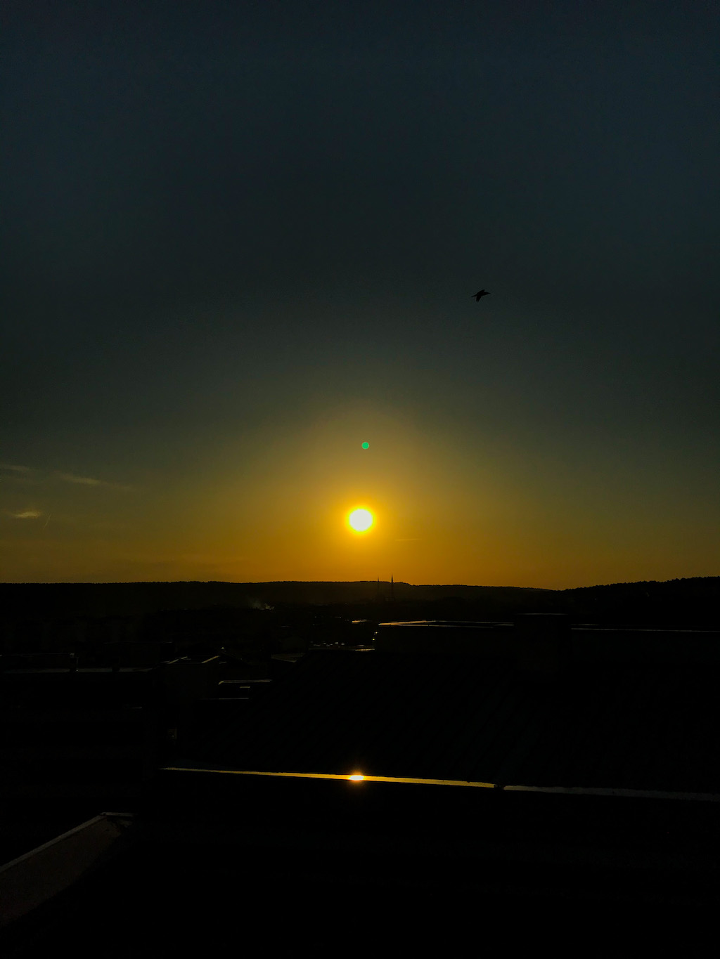 Rooftop sunset