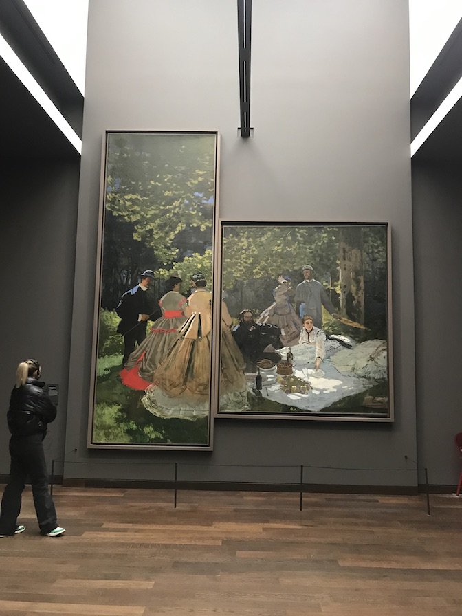 Monet piece and a cute lady in Paris